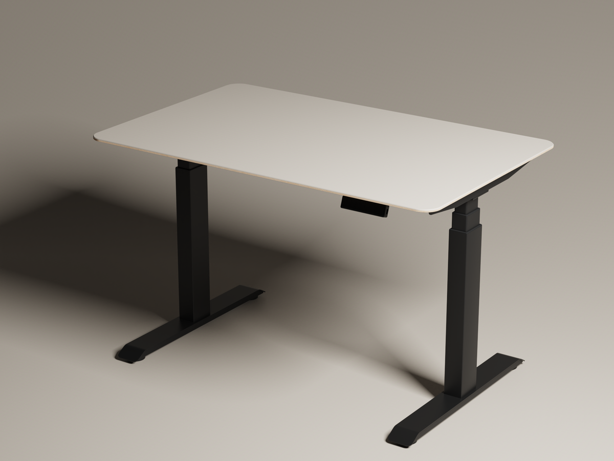 Taupe | Linoleum | Zit-sta bureau