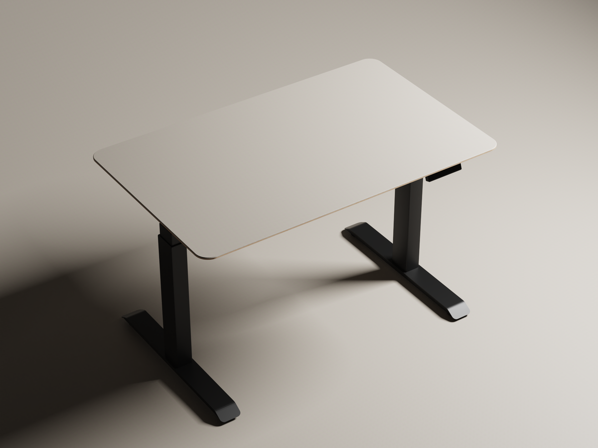 Taupe | Linoleum | Zit-sta bureau