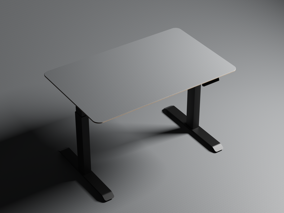 Pewter | Linoleum | Zit-sta bureau